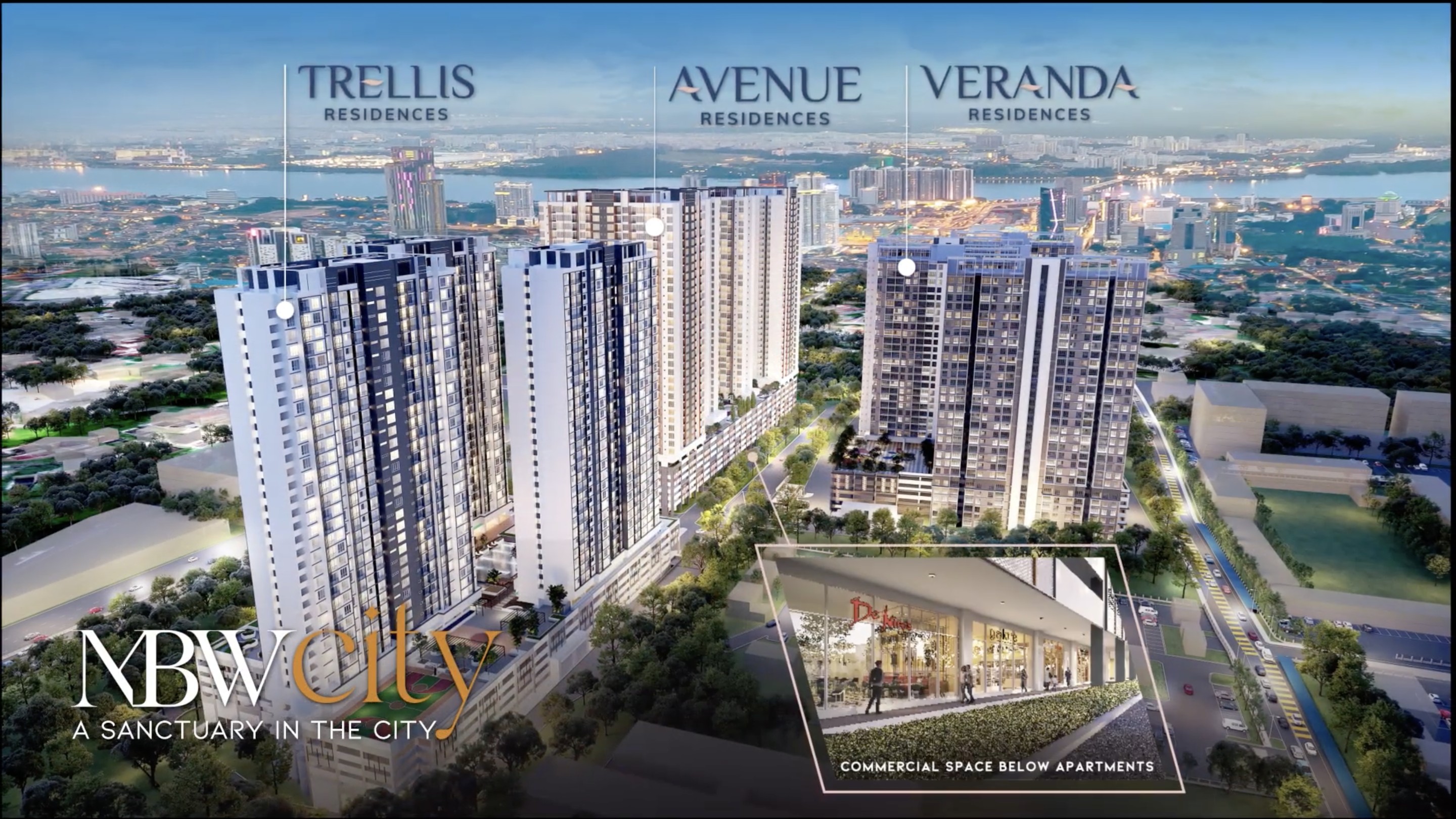 MBW City skyline showing the township's residential towers