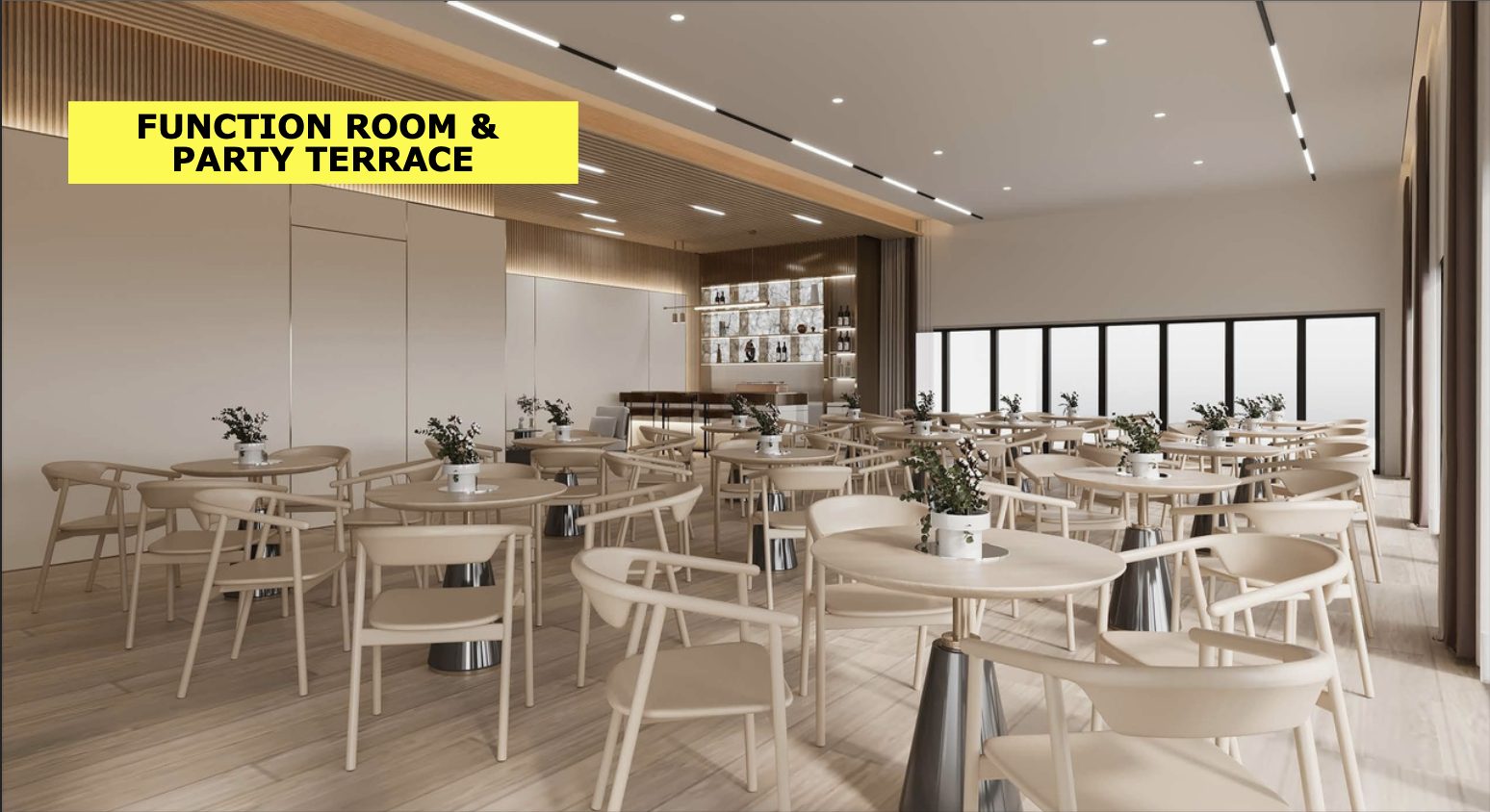 Veranda Residences Phase 2 function room and party terrace